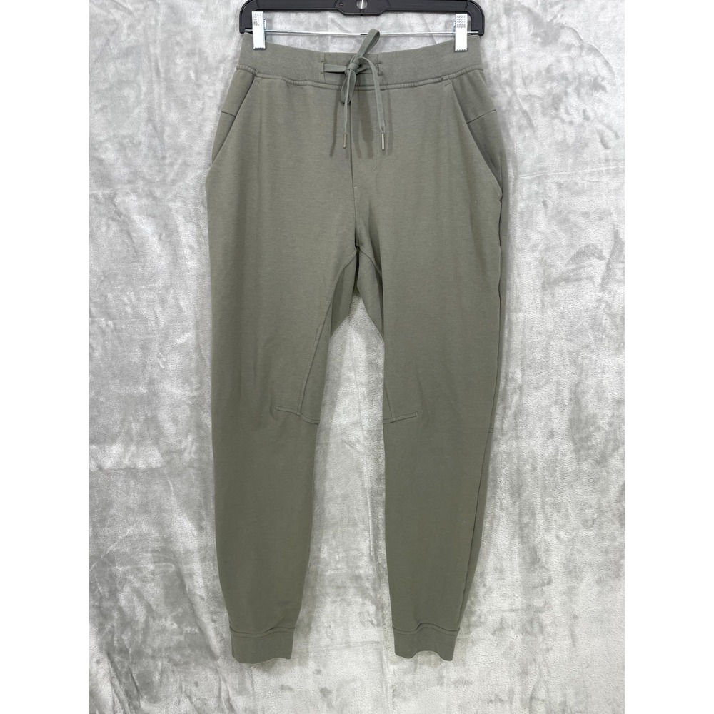 Lululemon City Sweat Jogger Men's Sz S Olive Green French Terry Tapered LM5AJTS